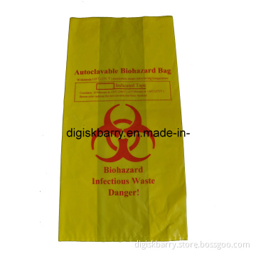 Yellow Autoclavable Biohazard Bag for Biohazardous Waste Bag